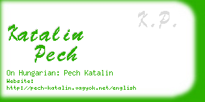 katalin pech business card